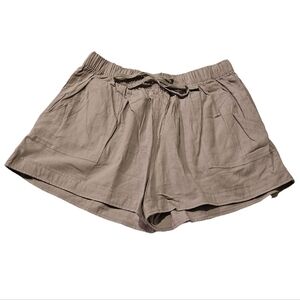 Grey 100% Cotton Loose Wear, Baggy Shorts Size L